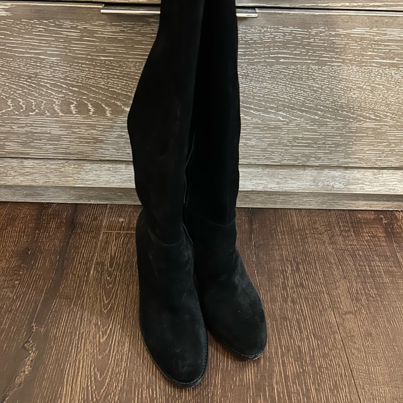 Gianni Bini Barrine Suede Over-the-Knee Block Boots - Picture 5 of 7